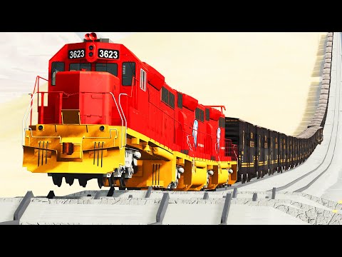 Freight Trains High-Speed Accidents Disasters ✅ BEAMNG.Drive STREAM