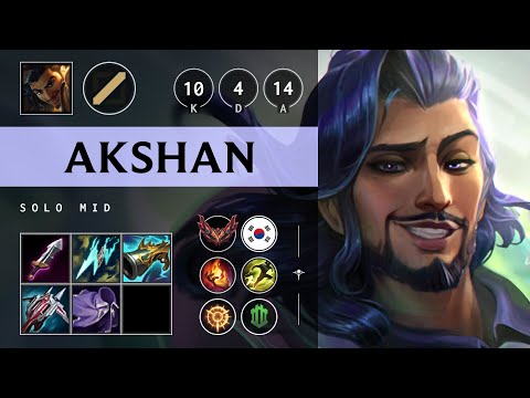 Akshan Mid vs Orianna - KR Grandmaster Patch 25.13