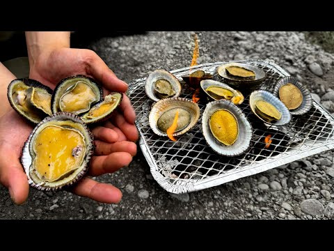 磯の貝でバター醤油パスタ作る