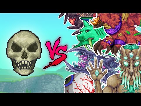 GUARDIÁN de la mazmorra VS TODOS los JEFES de Terraria + Calamity mod
