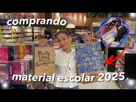 COMPRANDO MEU MATERIAL ESCOLAR 2025 | Por Nessa Gomes