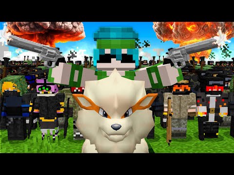 CRIEI UM EXÉRCITO DE GUERRA NO MINECRAFT PIXELMON