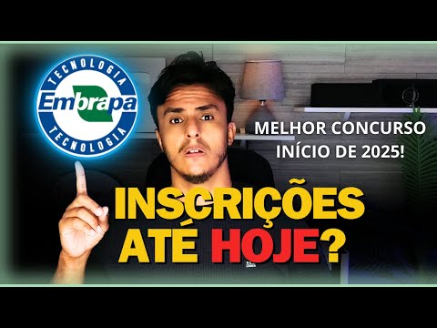 Atenção, Inscrições Concurso Embrapa 2025, Todos os níveis ,nacional, centenas de vagas encerram hj?