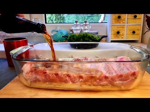 Rezept für saftige Rippchen im Ofen! Bier marinade😋!!!