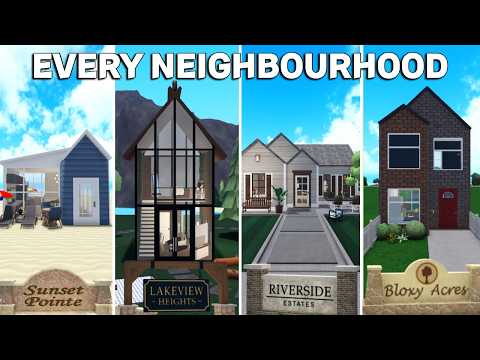 BUILDING A HOUSE ON EVERY PLOT IN THE NEW BLOXBURG MAP