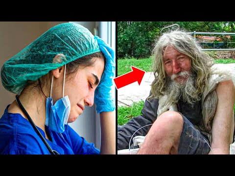 Fired Nurse Invites Homeless Man to Sit With Her in Cafe, Next Morning a Limo Comes for Her