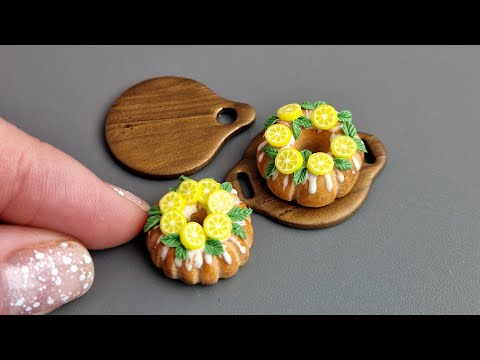 Lemon cake🍋🍋🍋Polymer clay Fimo\DIY\Tutorial