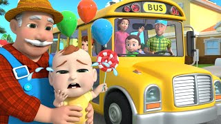 Wheels On The Bus | How To Calm Crying Baby? +MORE Educational Nursery Rhymes & Good Manner Songs