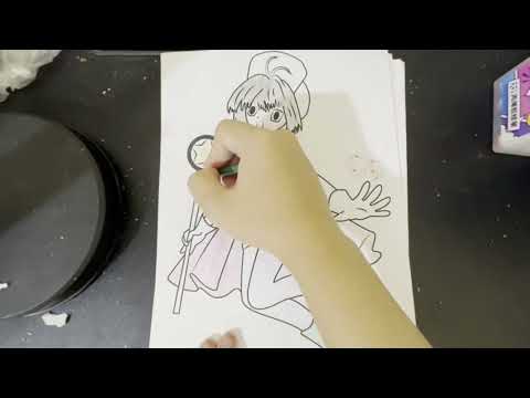 Color a picture of a girl