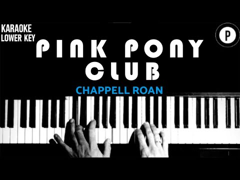 Chappell Roan - Pink Pony Club LOWER KEY Slowed Acoustic Piano Instrumental Cover MALE KEY