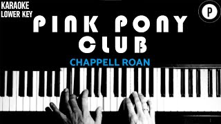 Chappell Roan - Pink Pony Club LOWER KEY Slowed Acoustic Piano Instrumental Cover MALE KEY