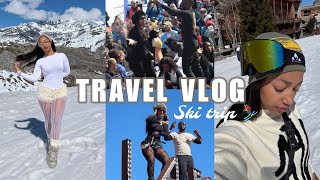 SKI TRAVEL VLOG | AFRO SKI, VIBES AND PARTIES ⛷️ with afroski n brunch