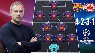 🚨 BARCELONA VS FRANKFURT: BARCELONA PREDICTED LINEUP (4-2-3-1) FORMATIONS 🔥 CHAMPIONS LEAGUE 25/26