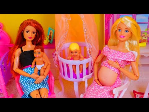 Two barbie cute little baby care & Decorating a Baby Bedroom