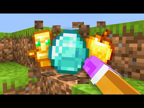 On Doit Finir Minecraft Avec des OBJETS ALEATOIRES..