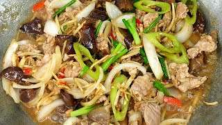 หมูผัดขิง เทคนิคหมูนุ่มหอมอร่อย ขิงเผ็ดน้อยเข้มข้นอร่อย How to Make Delicious Thai Ginger Pork