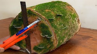 How To Use This Forgotten Mossy Log - Unexpected Secret Happens On Wood Lathe