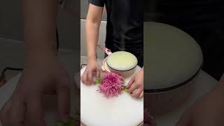 Learn How to Radish Make this Flower 🌼 Carving cutting design Skills #kitchen Skills#Knife Skills#