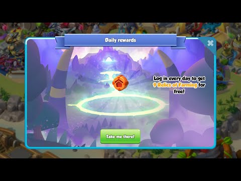 Dragon Mania Legends/Log in every day to get/9 RILICS of FARMING
