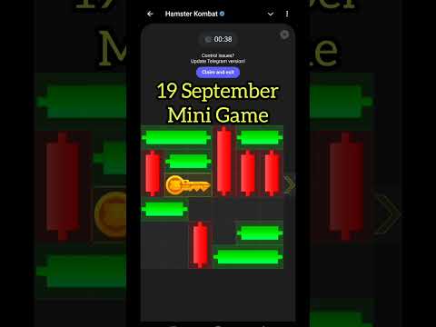 Hamster Kombat Mini Game 19 September | Mini Game 19 September Hamster Game|Hamster Kombat Mini Game