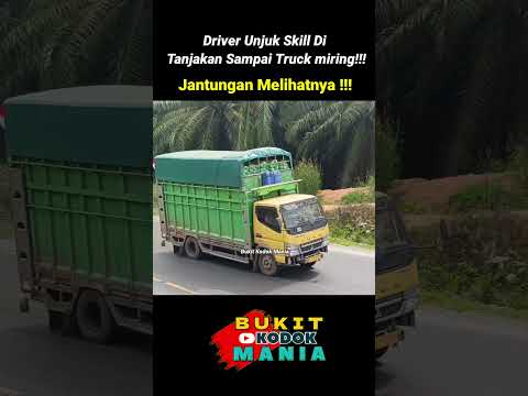 Driver Unjuk Skill Di Tanjakan Sampai Truck miring!!! Hampir Bersenggolan