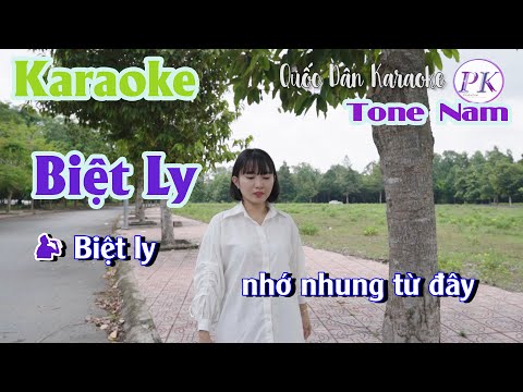 Karaoke Biệt Ly | Slow Rock | Tone Nam (F,Tp:64) | Quốc Dân Karaoke
