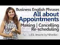 Business English Phrases for Appointments