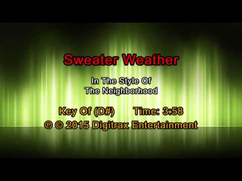 The Neighbourhood – Sweater Weather (Backing Track)