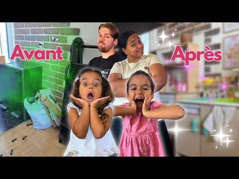 UNE SURPRISE INCROYABLE pour nos filles de 3 et 4 ans : Leur propre CUISINE ❤️