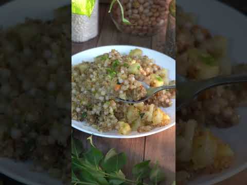 खिलीखिली साबूदाना खिचड़ी बनाने की विधि - Sabudana Khichadi recipe.