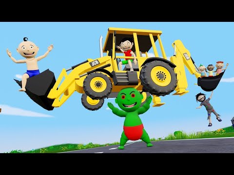 Jcb Tractor Cartoon Part 6 | Gadi Wala Cartoon | Pagal Beta | Desi Comedy Video | Cs Bisht Vines