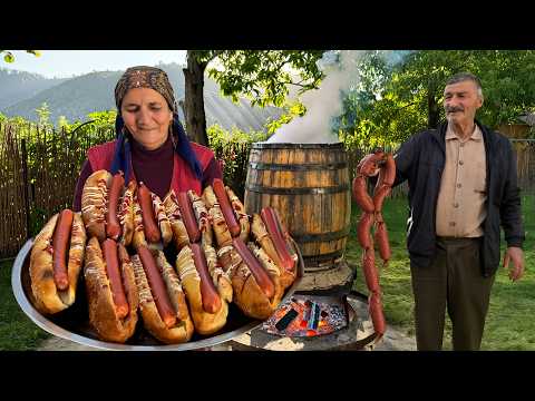 Barrel Smoked Sausages: All Time Best Village Hotdogs!