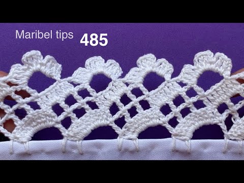 INCREIBLE ECONOMICA! ! 🧵🧵 ORILLA DE UNA SOLA VUELTA DE FLORES # 485