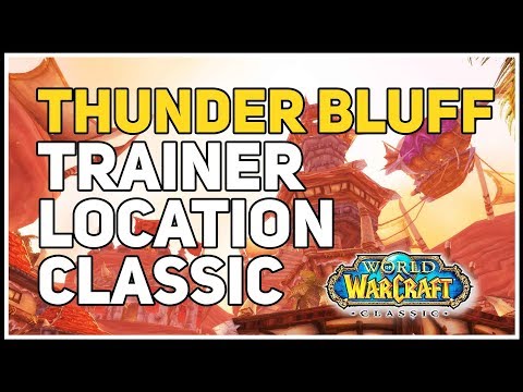 Thunder Bluff First Aid Trainer WoW Classic