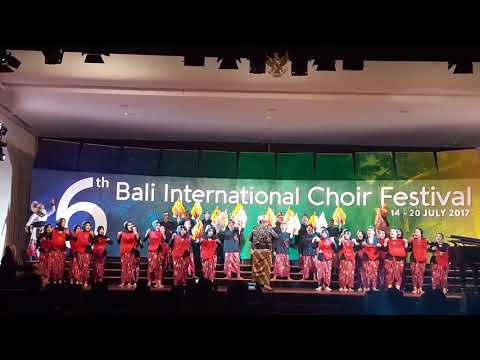 PSM UNNES VOC Gold Medals Folklore Category ' Anoman Obong ', 6th BICF 2017