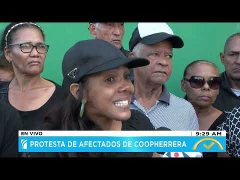 Protestan afectados de Coop-Herrera para exigir devolución de ahorros