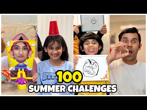 WE TRIED 100 SUMMER FRIENDLY CHALLENGES! (EPIC WIN!) ๐