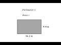 Calculating Area and Perimeter of Rectangles