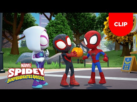Spidey Y Sus Sorprendentes Amigos | La Búsqueda de la Calabaza Perdida de Gobby | Clip