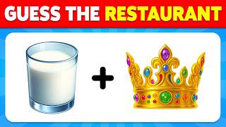 Guess The Word by Emoji | Food and Fast Food Restaurant Edition 🥛👑