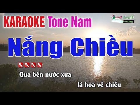 Nắng Chiều Karaoke Tone Nam – Nhạc Sống Thanh Ngân