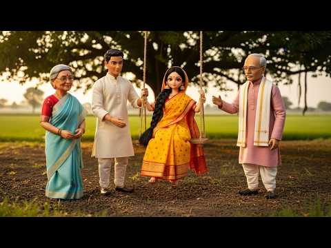 Miniature Doll Cooking Under Banyan Tree! Munni &Family Cook Chicken Paneer ASMR | VillageDoll Story