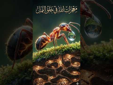اغرب 7 معجزات فى خلق النمل! هتخليك تعرف الكائن اللى ربنا سمى سورة كاملة بأسمه 🐜😍 #shorts