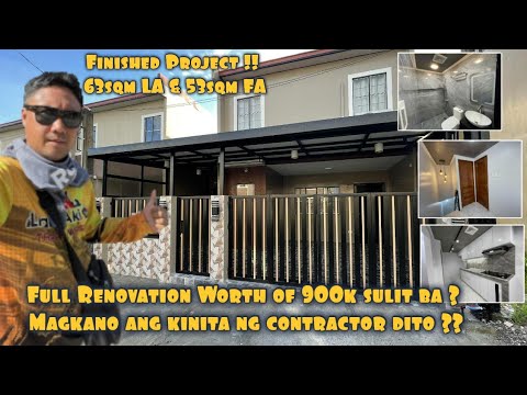FULL RENOVATION WORTH OF 900K SULIT BA ? MAGKANO ANG KITA NG CONTRACTOR DITO ? Finished Project