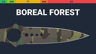 Skeleton Knife Boreal Forest Wear Preview