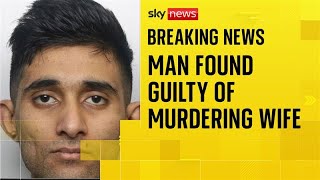 Husband found guilty of murdering wife while she pushed baby in pram