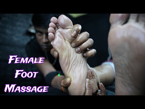 ASMR Female Foot Massage For Her Better Sleep | ASMR Leg Massage & Foot Massage For Deep Sleep