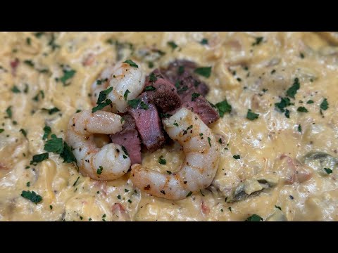 Smoked Surf and Turf Queso!