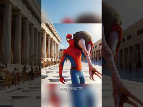 🏋️‍♀️ Strongman Heroines vs. Spider-Man, Venom, & Captain America #shorts #spiderman #venom
