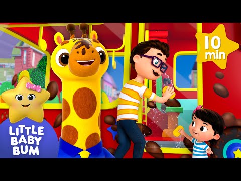 This is The Way We Wash the Bus! | 🚌Wheels on the BUS Songs! 🚌 Nursery Rhymes for Kids